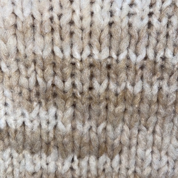 MUS & BOMBON Mahogany Wool Sweater Beige Turtleneck - Size Large - Picture 3 of 12